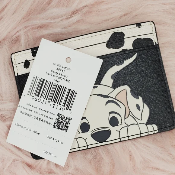 kate spade 101 dalmatians card holder